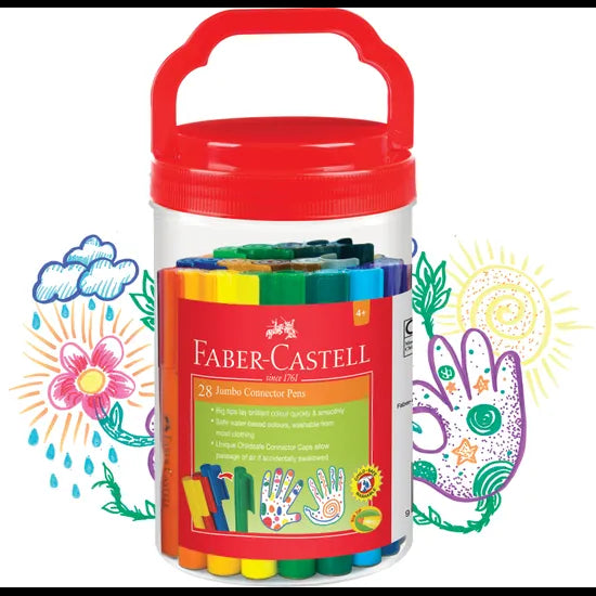 Jumbo Connector Pens - Tub of 28 - Modern Teaching Aids NZ