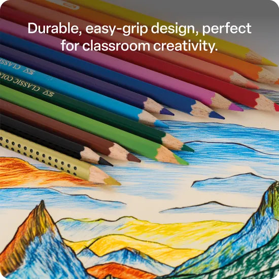 Classic Colour Pencils - Pack of 12+1 - Modern Teaching Aids NZ