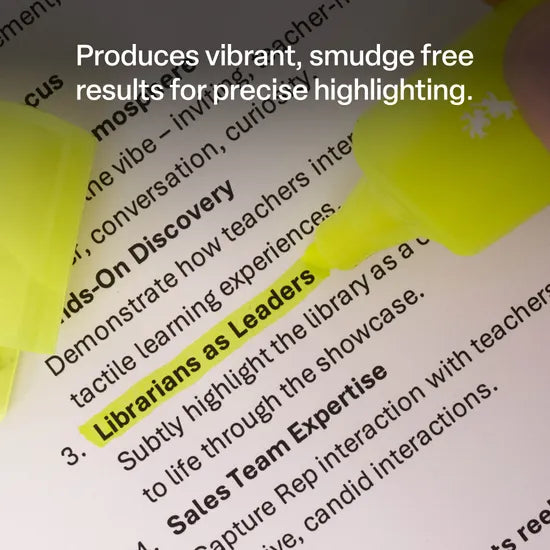 Textliner Ice 1546 Highlighter Yellow - Modern Teaching Aids NZ