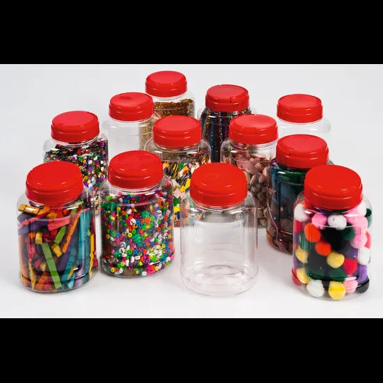 Handy Storage Containers 1 Litre - Pack of 12 - Modern Teaching Aids NZ