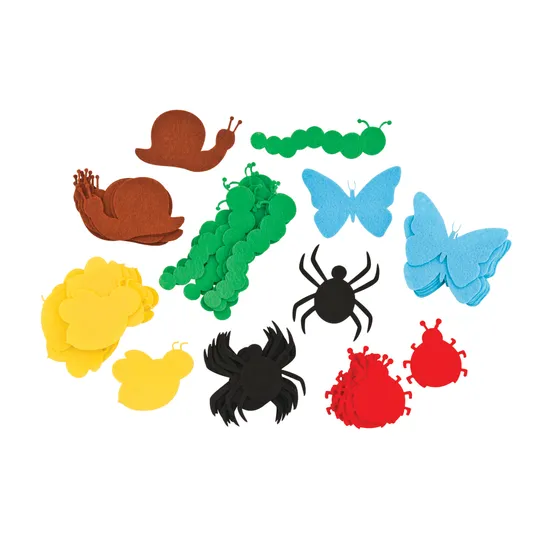 Felt Bug Shapes - Set of 60 - Modern Teaching Aids NZ
