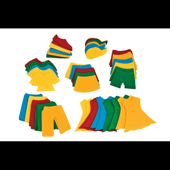 Felt Clothing - Pack of 50 - Modern Teaching Aids NZ