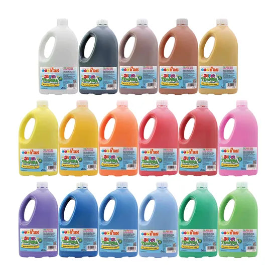 FAS Super Tempera Paint - Brilliant Red 2 Litre - Modern Teaching Aids NZ