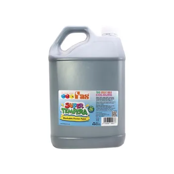 FAS Super Tempera Paint 5 L - Black - Modern Teaching Aids NZ