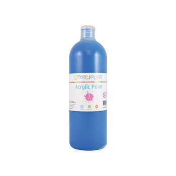 Creatistics Acrylic Paint 1L - Cool Blue - Modern Teaching Aids NZ