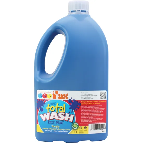 Total Wash Paint - Cool Blue 2 Litre - Modern Teaching Aids NZ