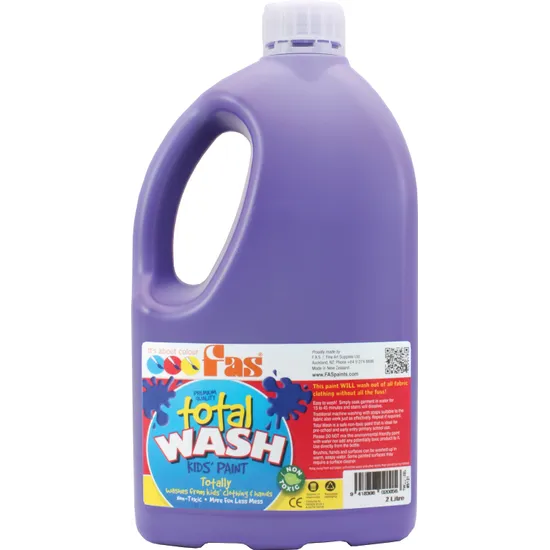 FAS Total Wash Paint 2 L - Purple - Modern Teaching Aids NZ