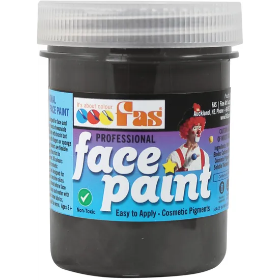 Pro Body & Face Paint 120ml Black - Modern Teaching Aids NZ