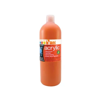FAS Student Acrylic Paint 1 L - Orange - Modern Teaching Aids NZ