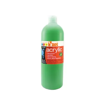 FAS Student Acrylic Paint 1 L - Light Green - Modern Teaching Aids NZ
