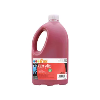 FAS Student Acrylic Paint 2 L - Cool Red - Modern Teaching Aids NZ