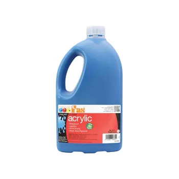 FAS Student Acrylic Paint 2 L - Cool Blue - Modern Teaching Aids NZ