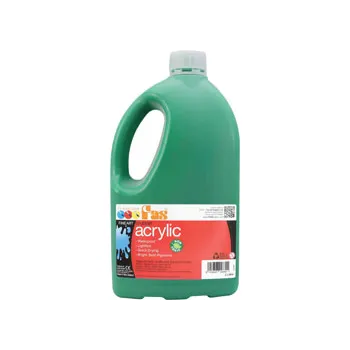 Student Acrylic Paint - Green Deep 2 Litre - Modern Teaching Aids NZ