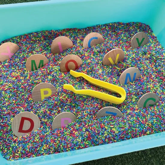 Freckled Frog Wooden Alphabet Discs - Modern Teaching Aids NZ