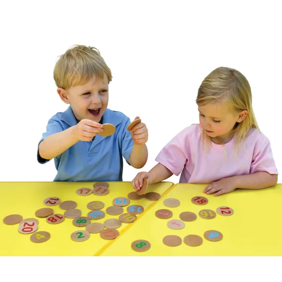 Freckled Frog Number Matching Discs - 1-20, Set of 40 - Modern Teaching Aids NZ