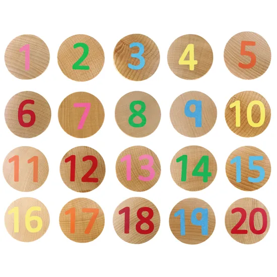 Freckled Frog Number Matching Discs - 1-20, Set of 40 - Modern Teaching Aids NZ