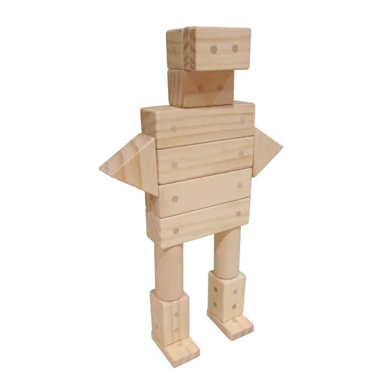 Magnetic Wooden Blocks - 30 pieces - Modern Teaching Aids NZ