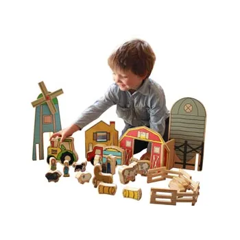 The Happy Architect Farm - 26 Pieces - Modern Teaching Aids NZ