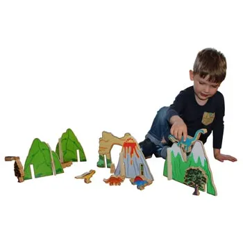 The Happy Architect Dinosaur World - 22 Pieces - Modern Teaching Aids NZ