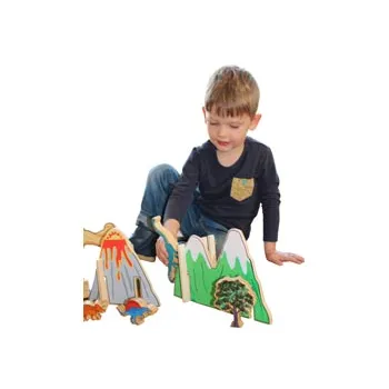 The Happy Architect Dinosaur World - 22 Pieces - Modern Teaching Aids NZ