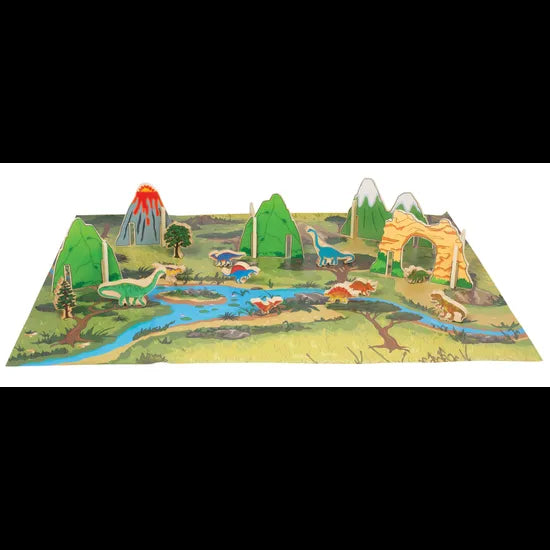 The Happy Architect Dinosaur World & Play Mat