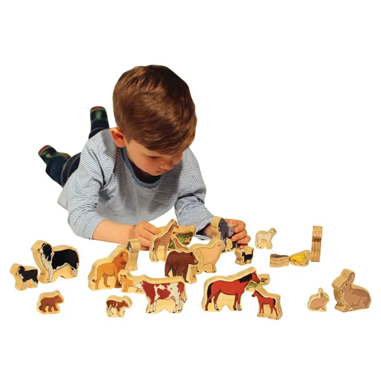 The Village Animal Families - 24 Pieces - Modern Teaching Aids NZ