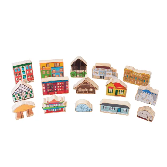 Freckled Frog Block Play Set - Multicultural, Set of 33 - Modern Teaching Aids NZ