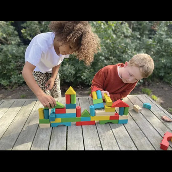 Rainbow Build-Em Blocks - Modern Teaching Aids NZ