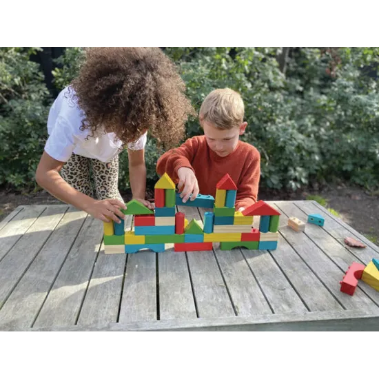 Rainbow Build-Em Blocks - Modern Teaching Aids NZ