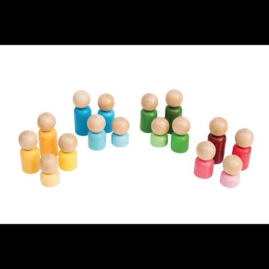 Rainbow Families 16 Pieces - Modern Teaching Aids NZ