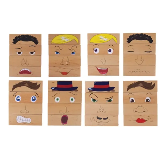 How Am I Feeling? Wooden Blocks - Modern Teaching Aids NZ