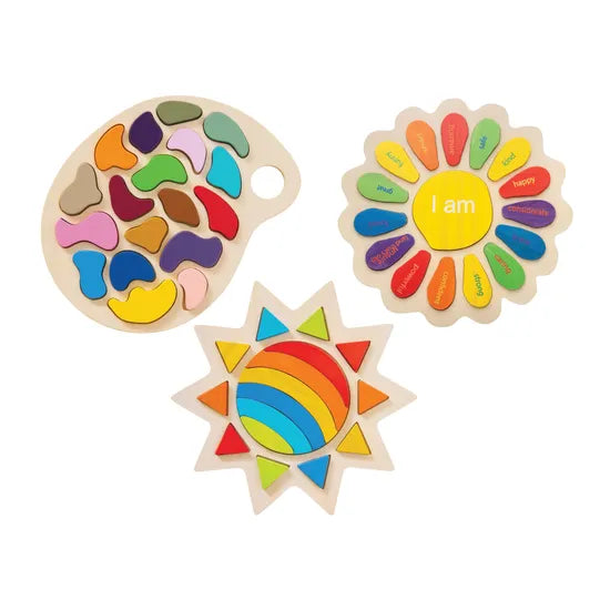 Rainbow Colour Puzzles Set of 3