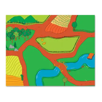 The Happy Architect Farm Play Mat - Modern Teaching Aids NZ