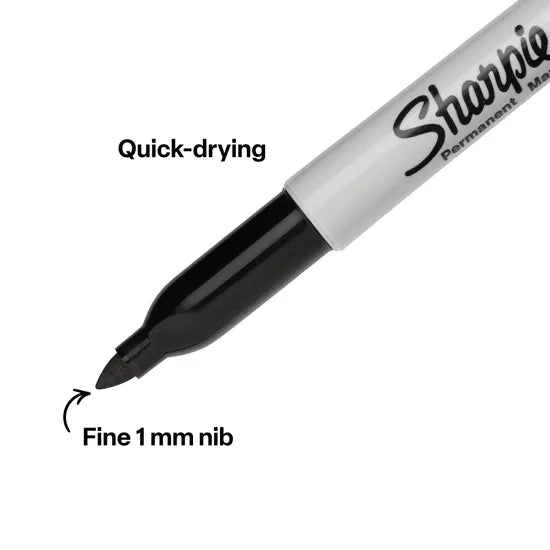 Sharpie Permanent Marker Fine Black - Modern Teaching Aids NZ