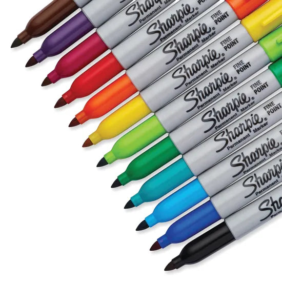 Sharpie Permanent Marker Asst - Pack of 12 - Modern Teaching Aids NZ