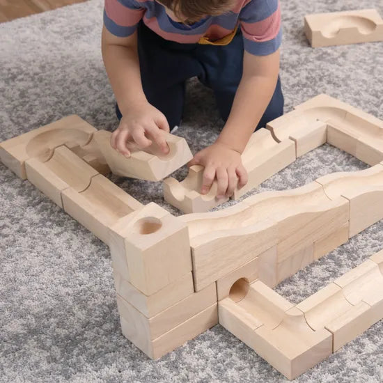 Unit Block Marble Run - 40 Pieces - Modern Teaching Aids NZ