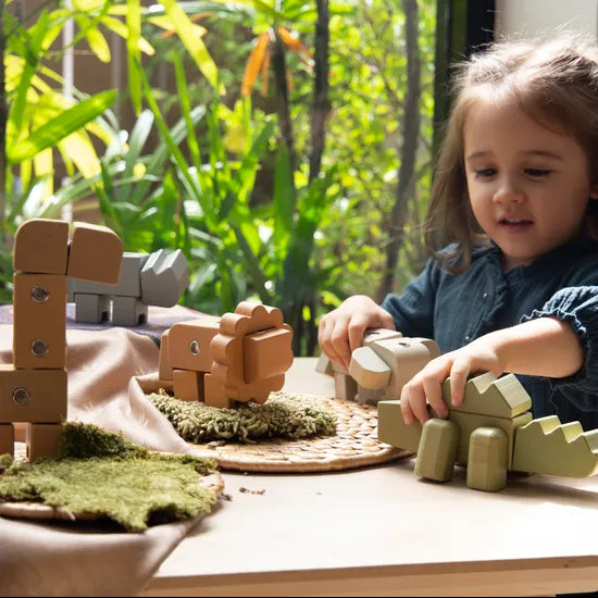 Snap Block Animals - 33 Pieces. Set - Modern Teaching Aids NZ