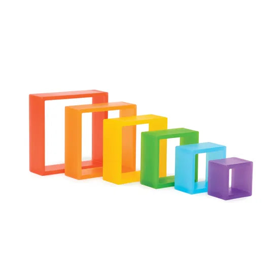 Discovery Squares - Rainbow - Set of 6 - Modern Teaching Aids NZ