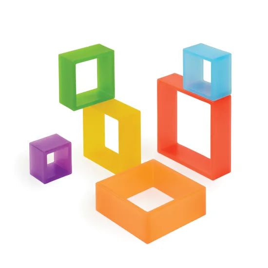 Discovery Squares - Rainbow - Set of 6 - Modern Teaching Aids NZ