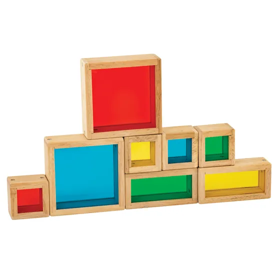 Treasure Blocks Coloured - Set of 8 - Modern Teaching Aids NZ
