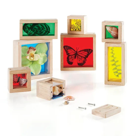 Treasure Blocks Coloured - Set of 8 - Modern Teaching Aids NZ