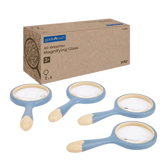 All-Weather Magnifying Glasses - Set of 4 - Modern Teaching Aids NZ