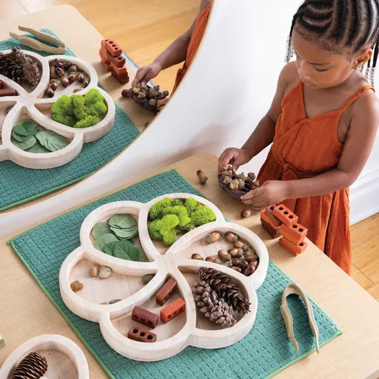 Loose Parts Organic Wooden Trays - Modern Teaching Aids NZ