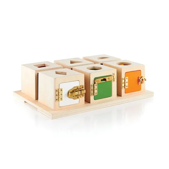 Peekaboo Lock Boxes Set of 6 - Modern Teaching Aids NZ