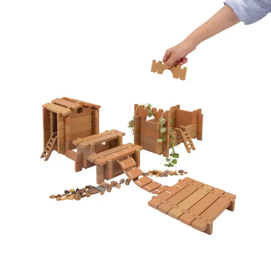 Table Top Notch Blocks-Western 85 piece Set - Modern Teaching Aids NZ