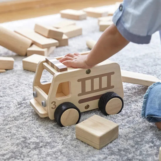 Wooden Fire Truck - Modern Teaching Aids NZ