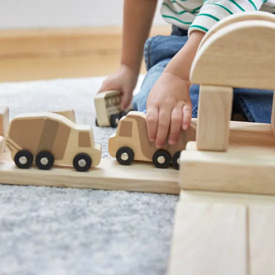 Mini Wooden Trucks - Set of 10 - Modern Teaching Aids NZ