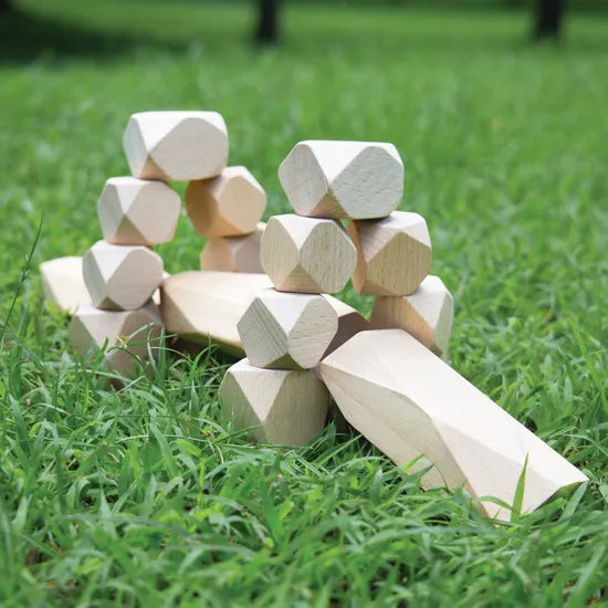 Stacking Wooden Blocks - 20 pieces - Modern Teaching Aids NZ