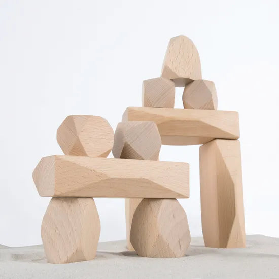 Stacking Wooden Blocks - 20 pieces - Modern Teaching Aids NZ