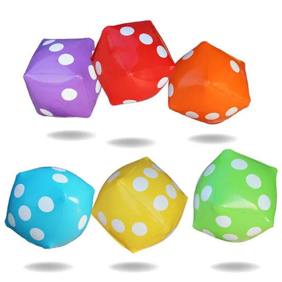 Colourful Inflatable Dice - 6 Pieces - Modern Teaching Aids NZ
